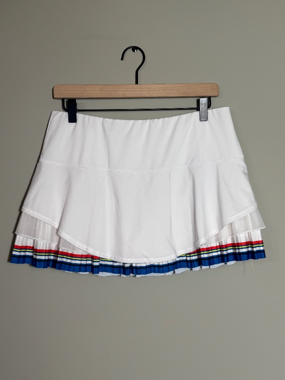 Lucky in Love layered striped skirt L Large